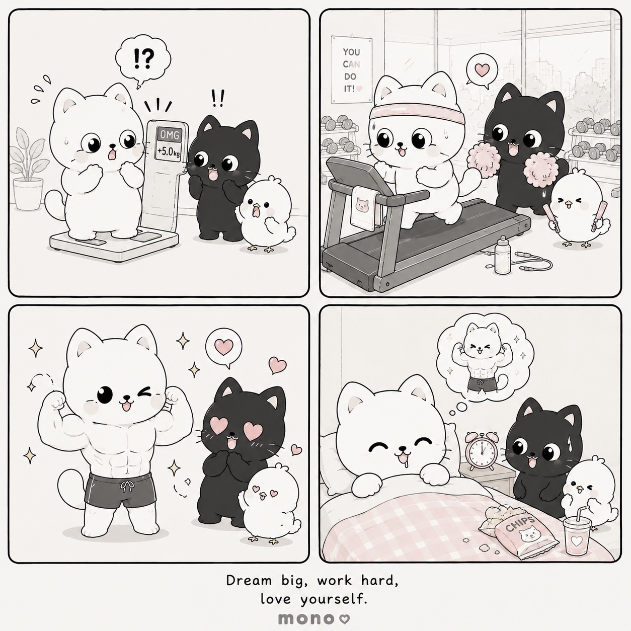 One Step Stronger fitness comic