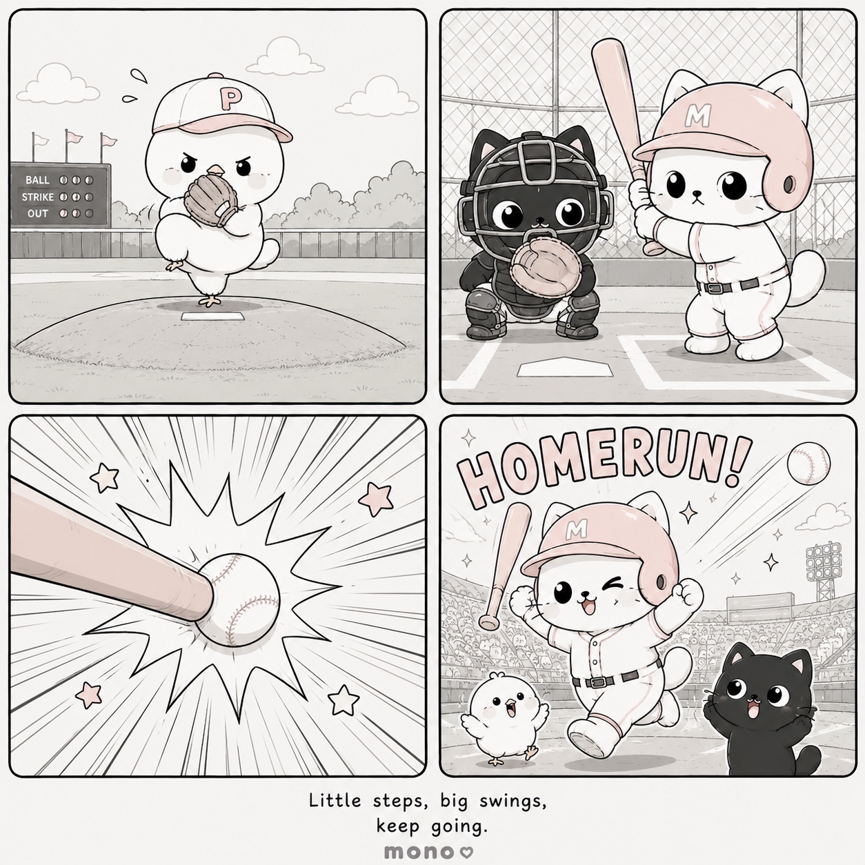Big Swing baseball comic