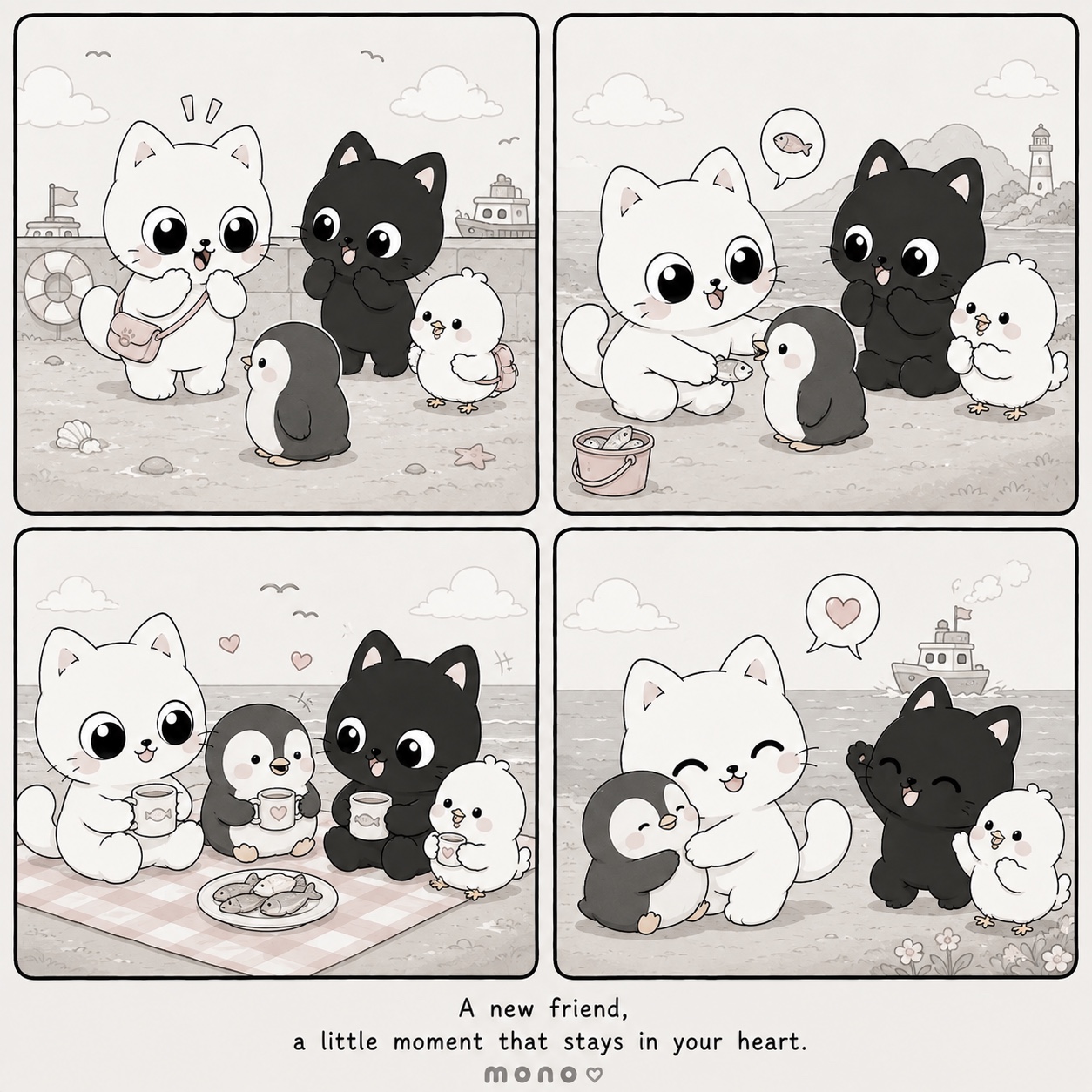 A New Friend penguin comic