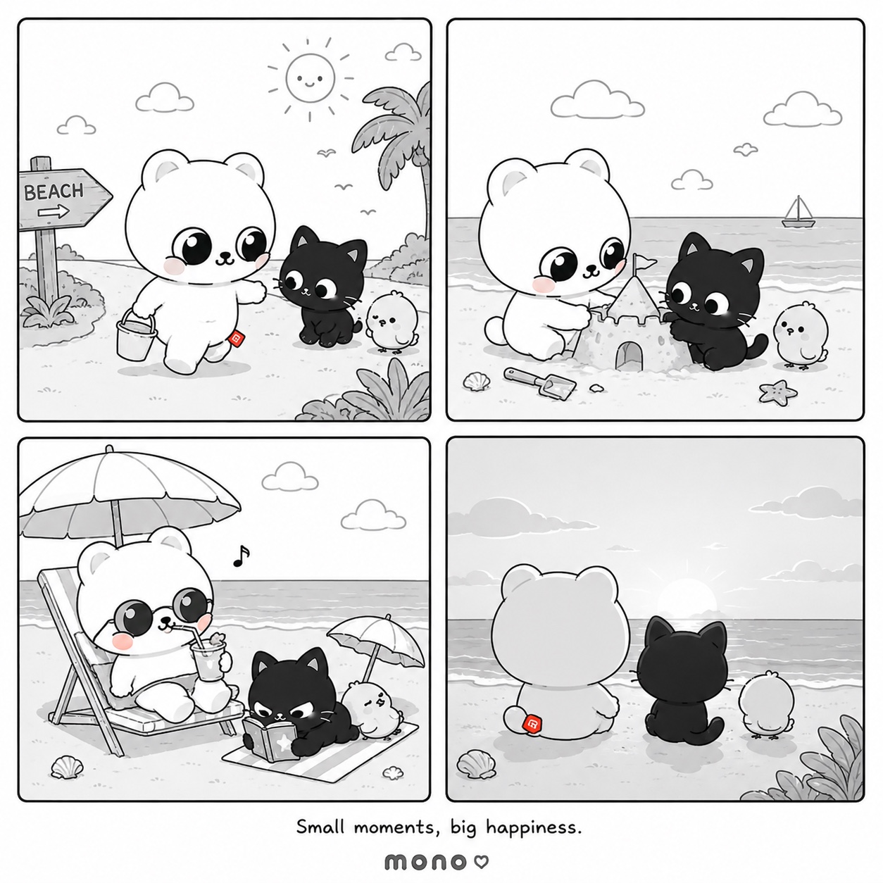 Beach day comic